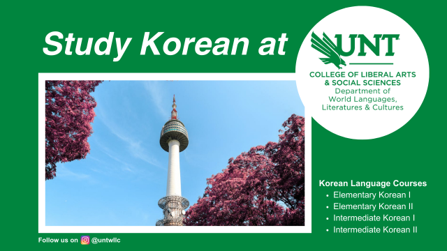 Study Korean at UNT